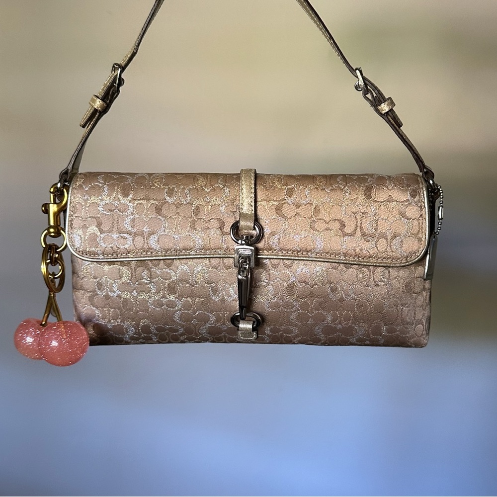 RARE COACH GOLD HOLIDAY SHINE HAMPTONS BAG - 2004 collection